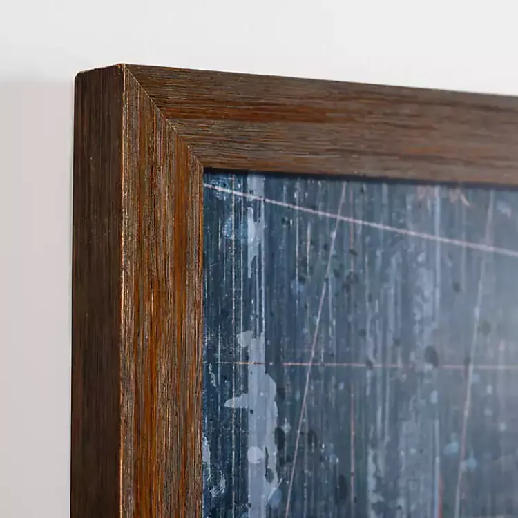 Framed Art-Kirklands Home Navy Old World Map Framed Art Print