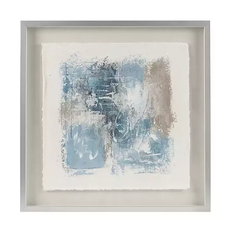 Framed Art-Kirklands Home Madison Park Blue Abstract Framed Art Print