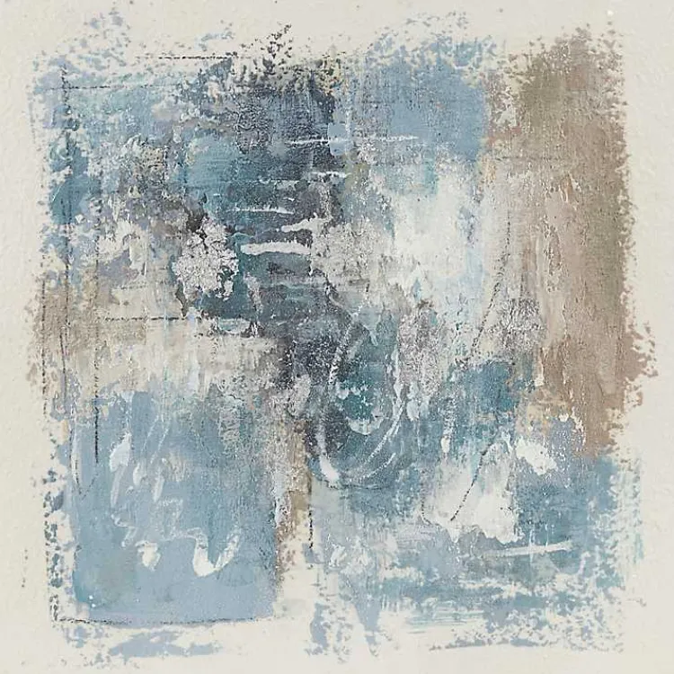 Framed Art-Kirklands Home Madison Park Blue Abstract Framed Art Print