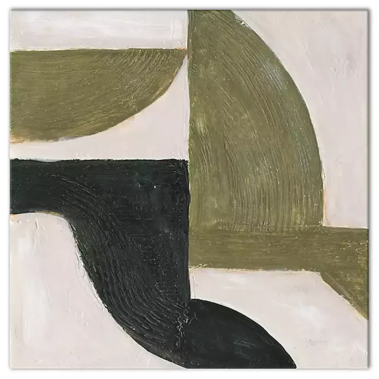 Canvas Art-Kirklands Home Moody Green Shapes II Canvas Art Print