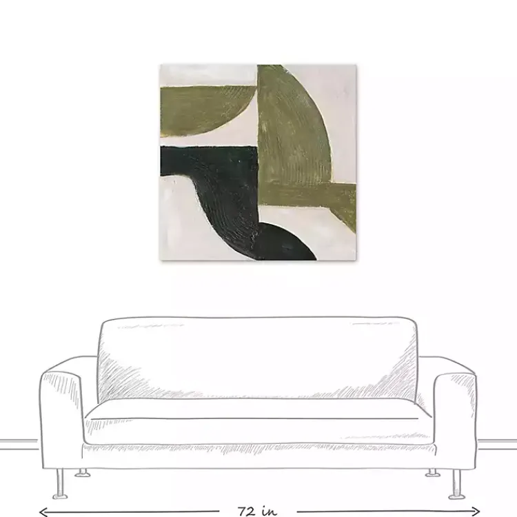 Canvas Art-Kirklands Home Moody Green Shapes II Canvas Art Print