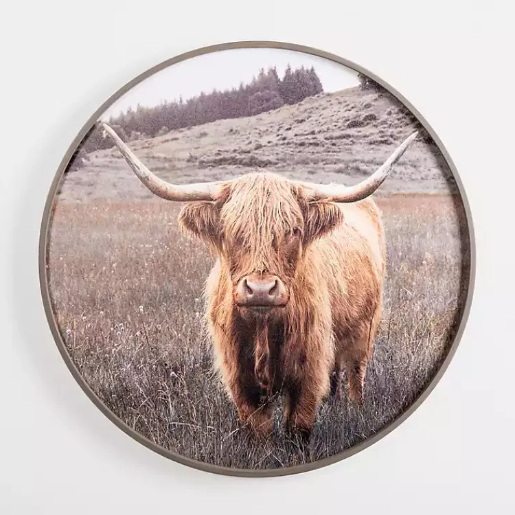 Canvas Art-Kirklands Home Bernie II Round Framed Canvas Art Print