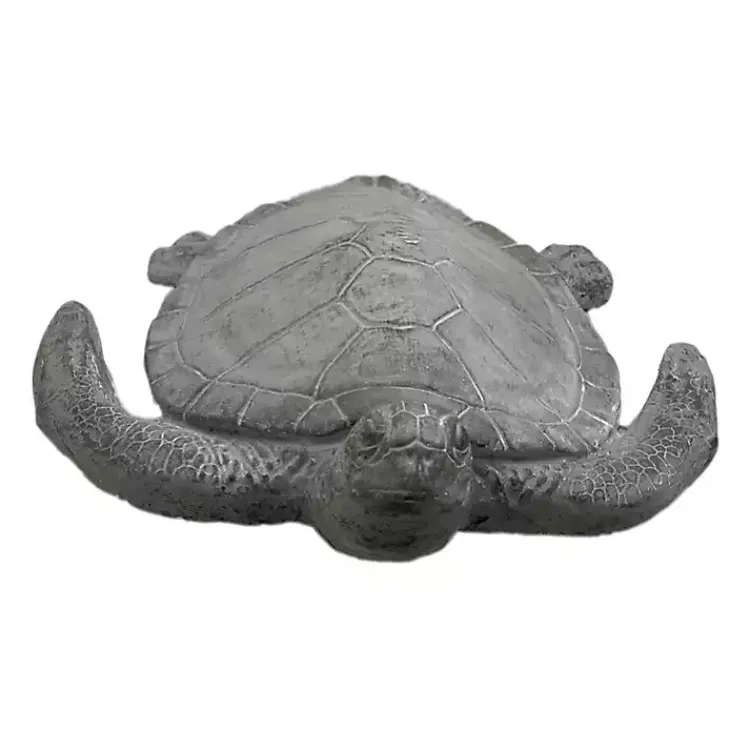 Garden Statues-Kirklands Home Sea Turtle Outdoor Statue Gray