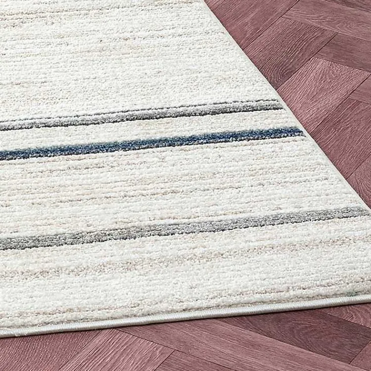 Area Rugs-Kirklands Home Blue and Gray Contemporary Geo Area Rug, 7x9