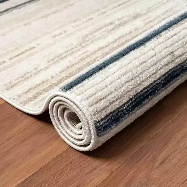 Area Rugs-Kirklands Home Blue and Gray Contemporary Geo Area Rug, 7x9