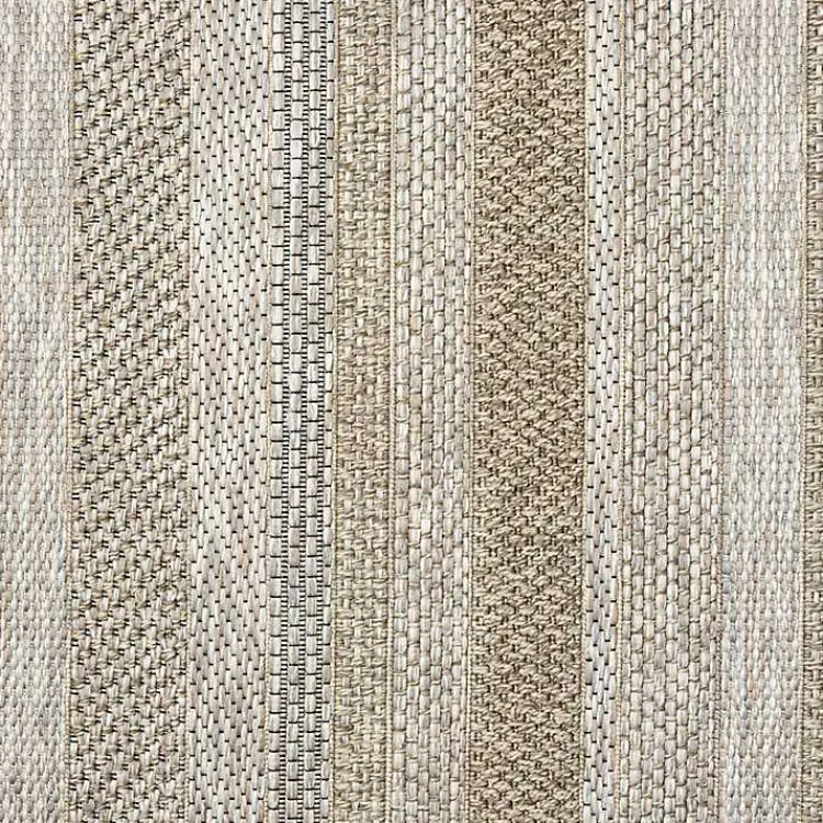 Area Rugs-Kirklands Home Striped Indoor/Outdoor Area Rug, 5x7 Tan