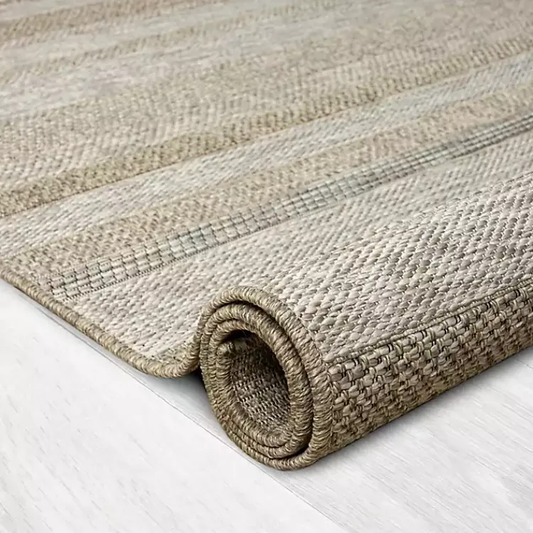 Area Rugs-Kirklands Home Striped Indoor/Outdoor Area Rug, 5x7 Tan