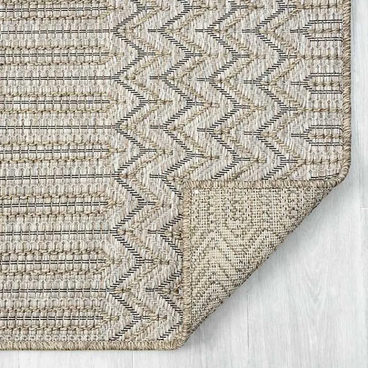 Area Rugs-Kirklands Home Chevron Indoor/Outdoor Area Rug, 5x7 Tan