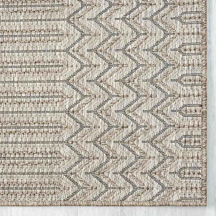 Area Rugs-Kirklands Home Chevron Indoor/Outdoor Area Rug, 7x9 Tan