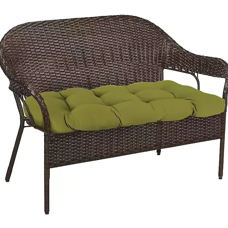 Outdoor Cushions & Pillows-Kirklands Home French Edge 3-pc. Outdoor Wicker Cushion Set Green