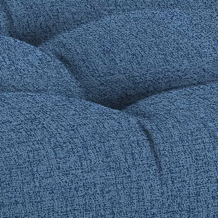 Outdoor Cushions & Pillows-Kirklands Home French Edge Outdoor Wicker Settee Cushion Blue