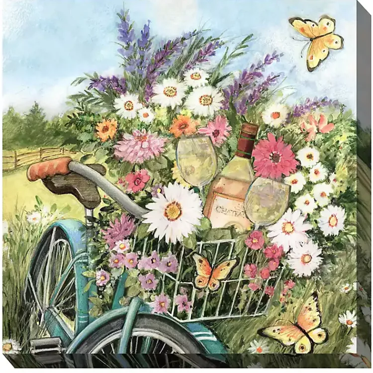 Outdoor Wall Decor-Kirklands Home Brandy's Bike Outdoor Canvas Art Multi