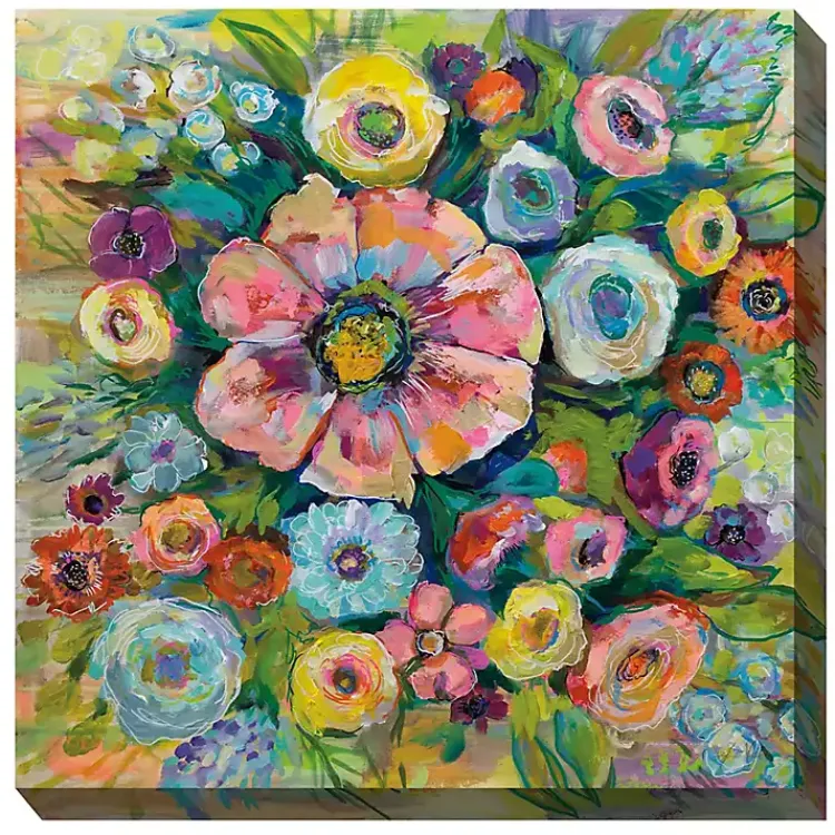 Outdoor Wall Decor-Kirklands Home Firecracker Flowers Outdoor Canvas Art Print Multi