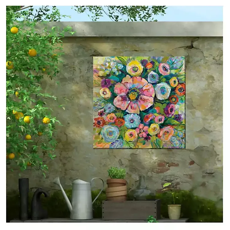 Outdoor Wall Decor-Kirklands Home Firecracker Flowers Outdoor Canvas Art Print Multi