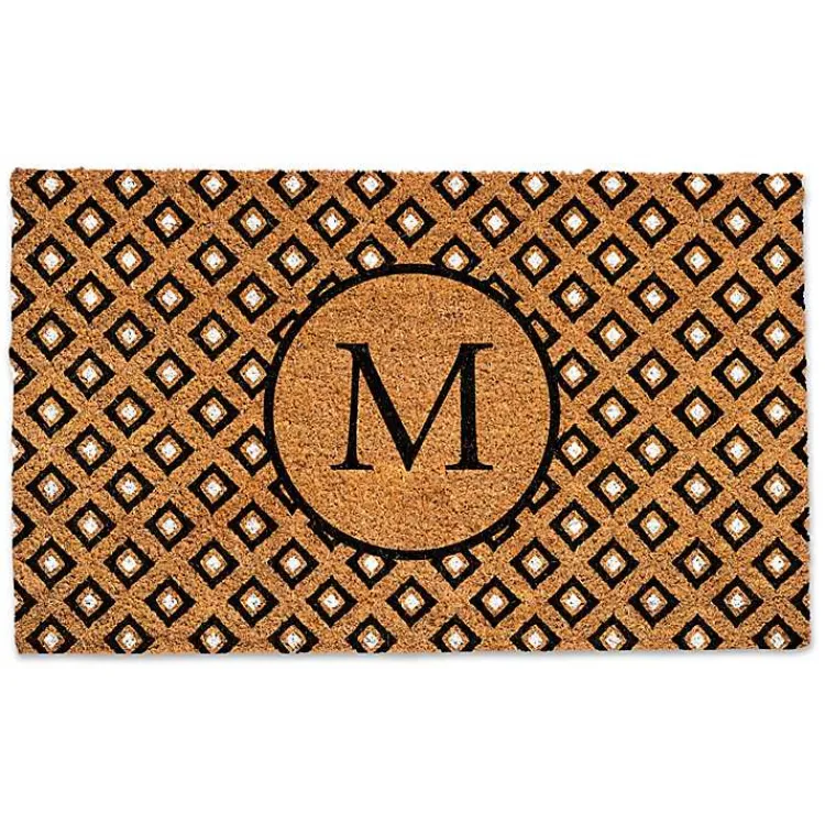 Doormats-Kirklands Home Personalized Monogram Diamond Doormat