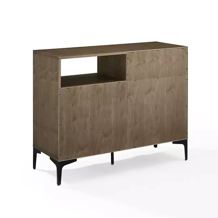 Tv Stands & Media Consoles-Kirklands Home Finn Record Storage Media Cabinet Brown
