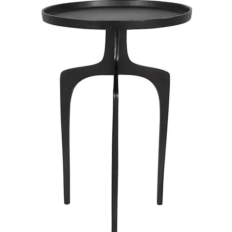 Accent & End Tables-Kirklands Home Metal Arched Legs Side Table Black