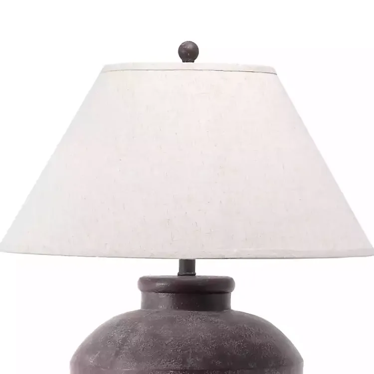 Table Lamps-Kirklands Home Bronze Urn Resin Table Lamp Ivory
