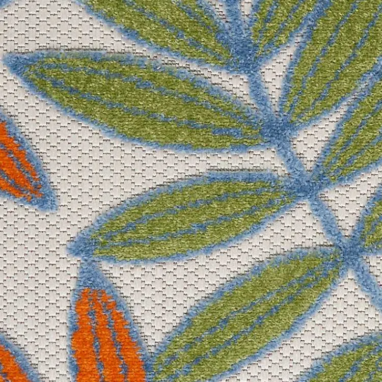 Outdoor Rugs-Kirklands Home color Botanical Outdoor Area Rug, 6x9 Multi