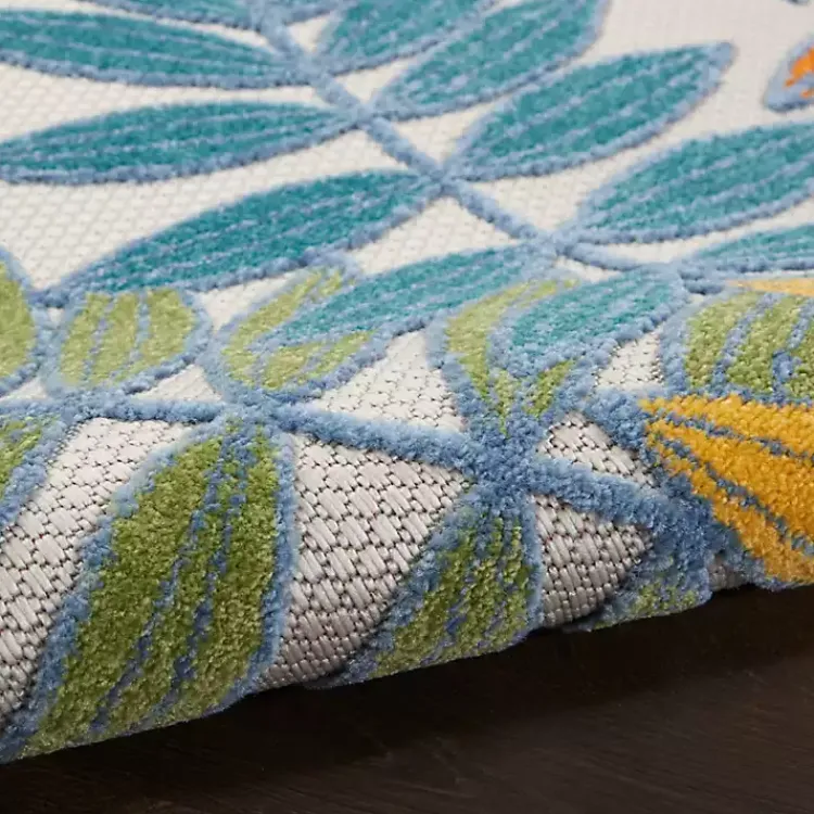 Outdoor Rugs-Kirklands Home color Botanical Outdoor Area Rug, 6x9 Multi