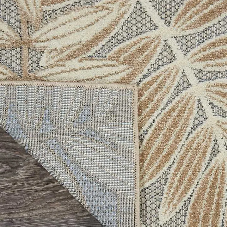 Outdoor Rugs-Kirklands Home Natural Botanical Outdoor Area Rug, 6x9