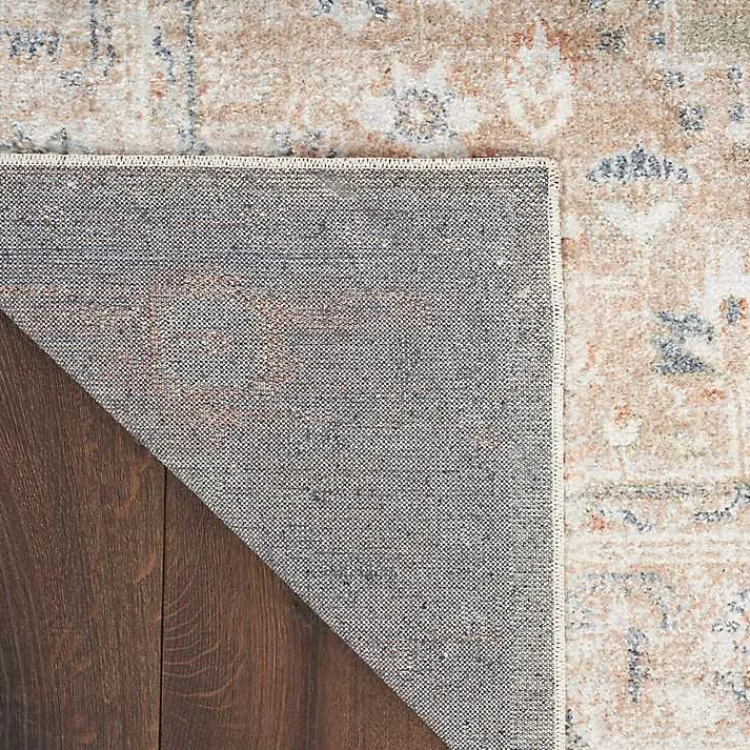 Area Rugs-Kirklands Home Sage Distressed Medallion Washable Area Rug, 5x7