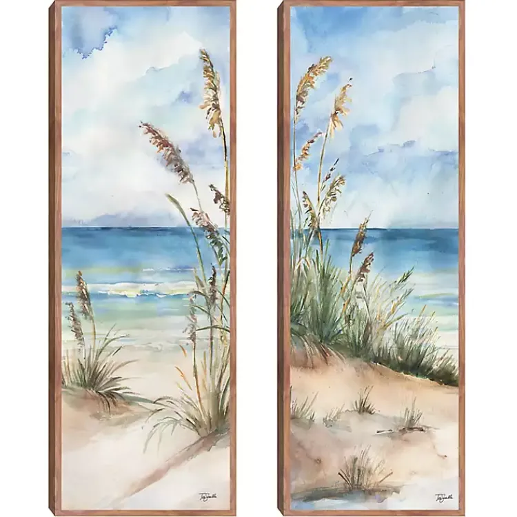 Canvas Art-Kirklands Home Seaview Panel I & II 2-pc. Canvas Art Print Set Blue