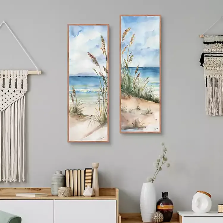 Canvas Art-Kirklands Home Seaview Panel I & II 2-pc. Canvas Art Print Set Blue