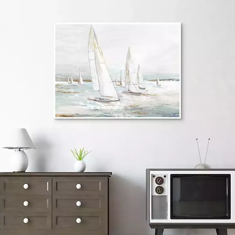 Canvas Art-Kirklands Home Windswept Sails I Framed Canvas Art Print