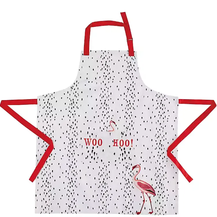 Kitchen Accessories-Kirklands Home Woo Hoo Flamingo Apron
