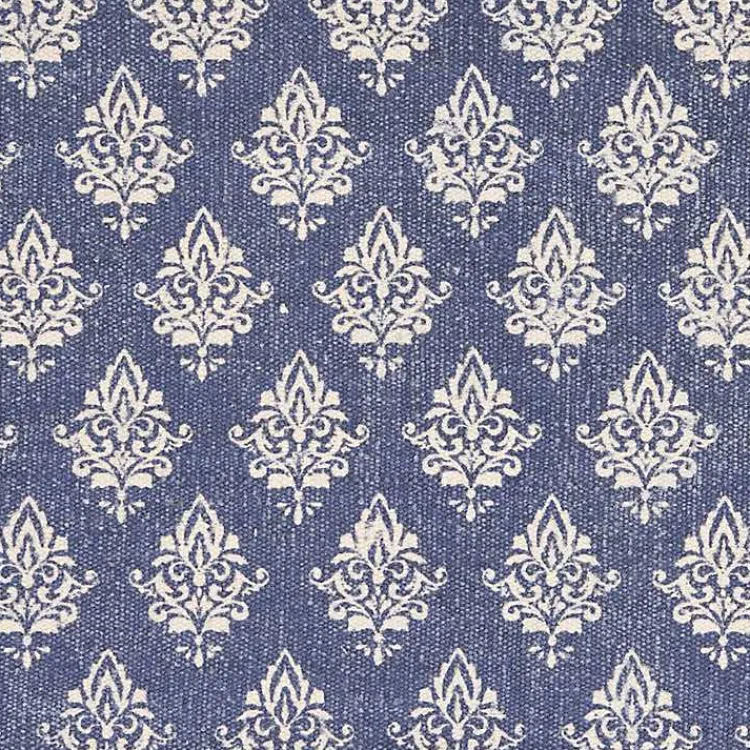 Table Linens-Kirklands Home Navy and White Decorative Placemats, Set of 4 Blue