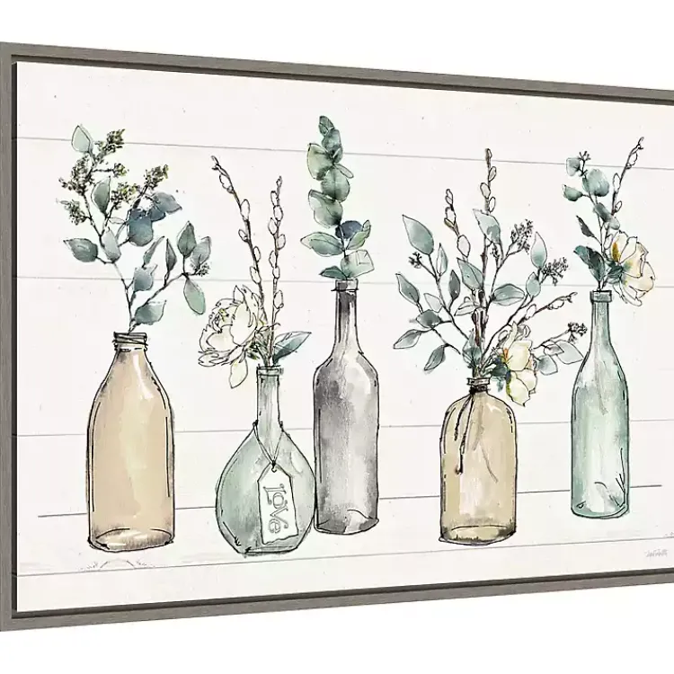 Canvas Art-Kirklands Home Modern Farmhouse Floral Framed Canvas Art Print