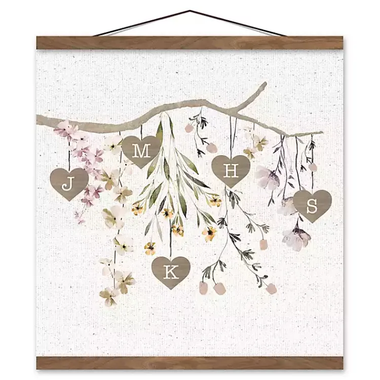 Wall Quotes & Signs-Kirklands Home Personalized Monogram Tree Branch Teakwood Print