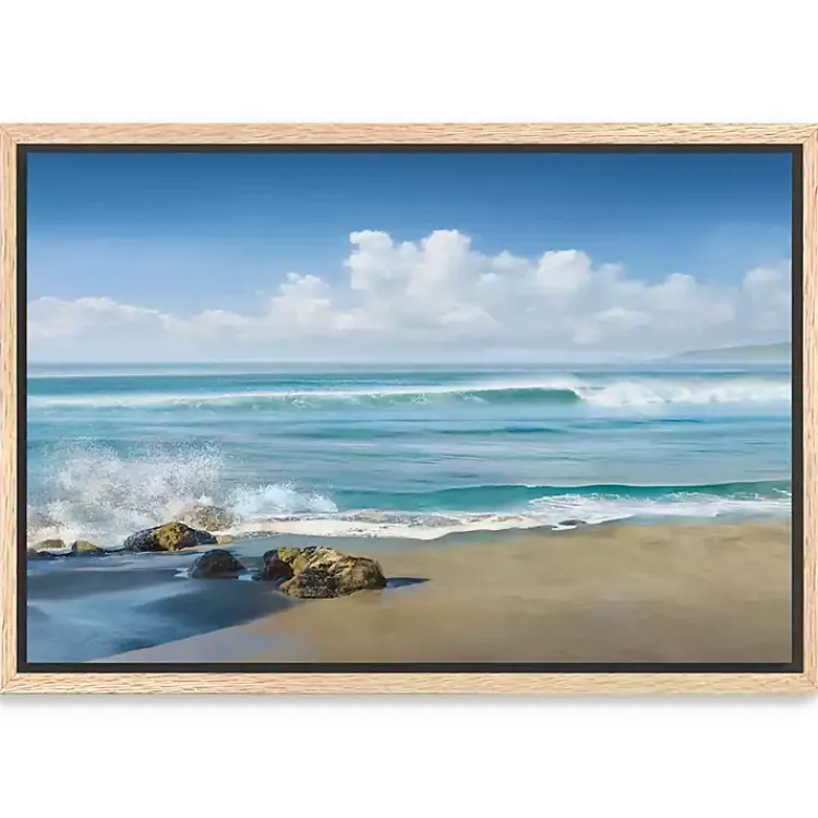 Canvas Art-Kirklands Home Sweeping Framed Canvas Art Print Blue