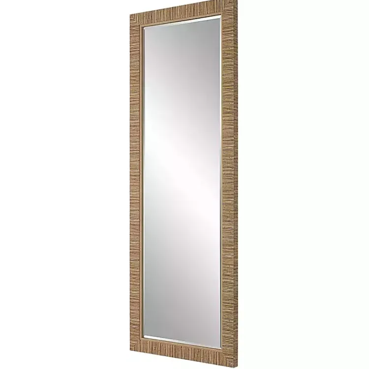 Decorative Mirrors-Kirklands Home Natural Coastal Full-Length Wall Mirror