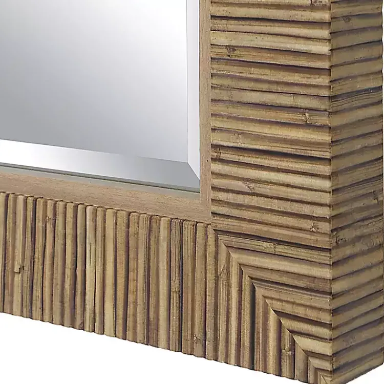 Decorative Mirrors-Kirklands Home Natural Coastal Full-Length Wall Mirror