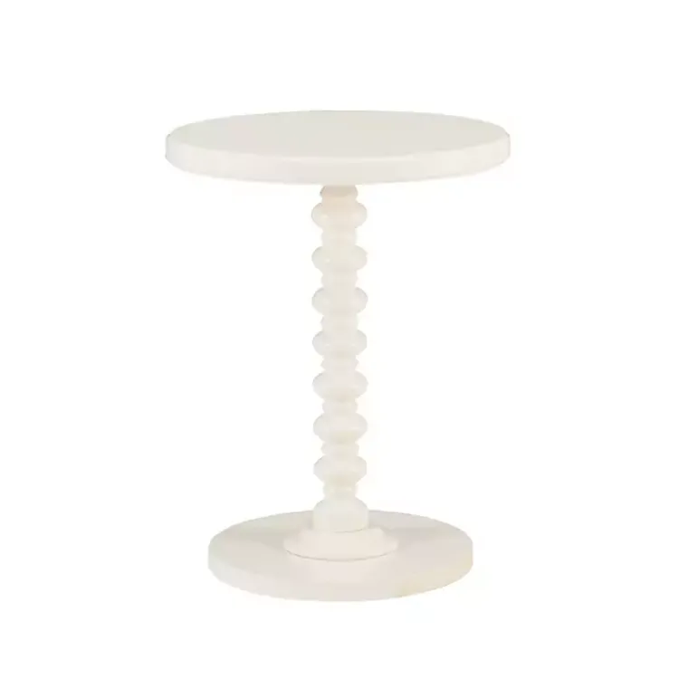 Accent & End Tables-Kirklands Home Wood Spindle Side Table Ivory