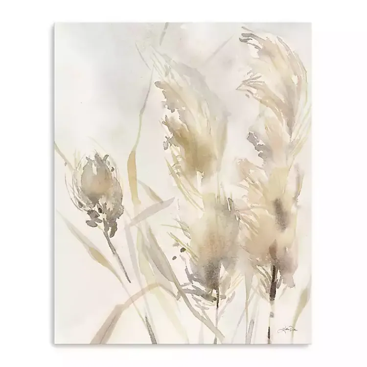 Canvas Art-Kirklands Home Light Pampas Grasses Canvas Art Print, 24x30 in.