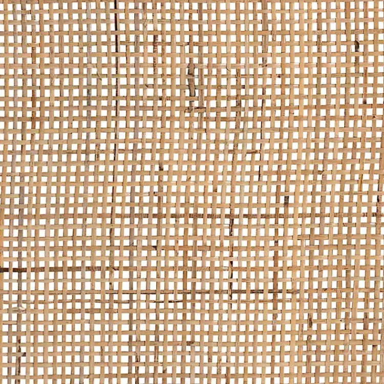 Nightstands-Kirklands Home Woven Rat and Mahogany Wood Nightsd Tan