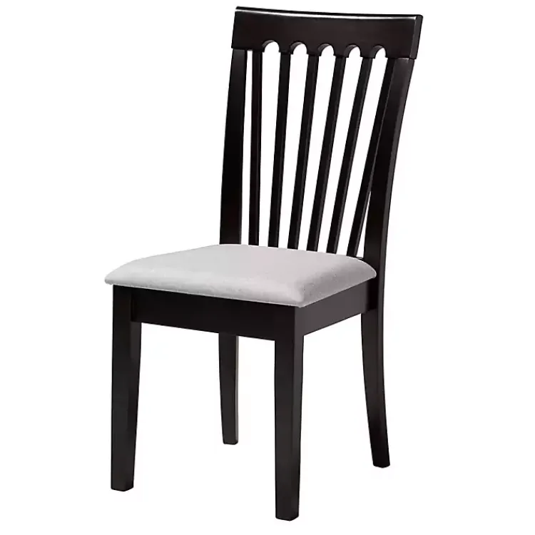 Dining Sets-Kirklands Home Classic Black Round Wood 5-pc. Dining Set Gray