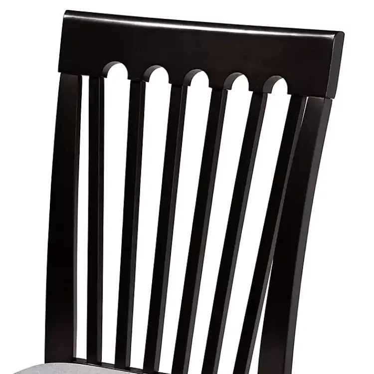 Dining Sets-Kirklands Home Classic Black Round Wood 5-pc. Dining Set Gray