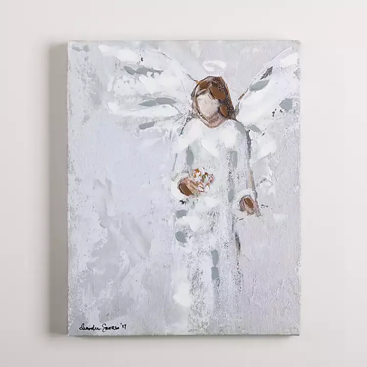 Canvas Art-Kirklands Home Angel with Bouquet Canvas Art Print