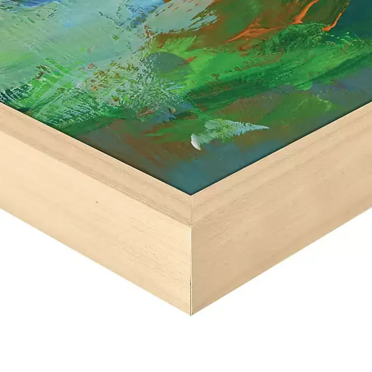 Canvas Art-Kirklands Home Colorful Flowers in Vase Framed Canvas Art Print Multi