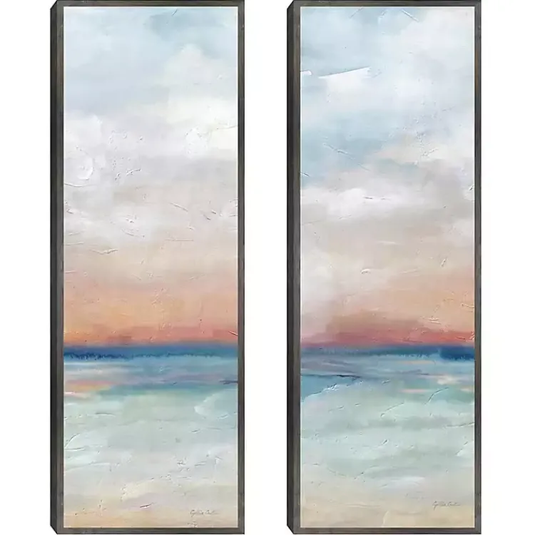 Canvas Art-Kirklands Home Serene Scene Framed Canvas Art Prints, Set of 2 Blue