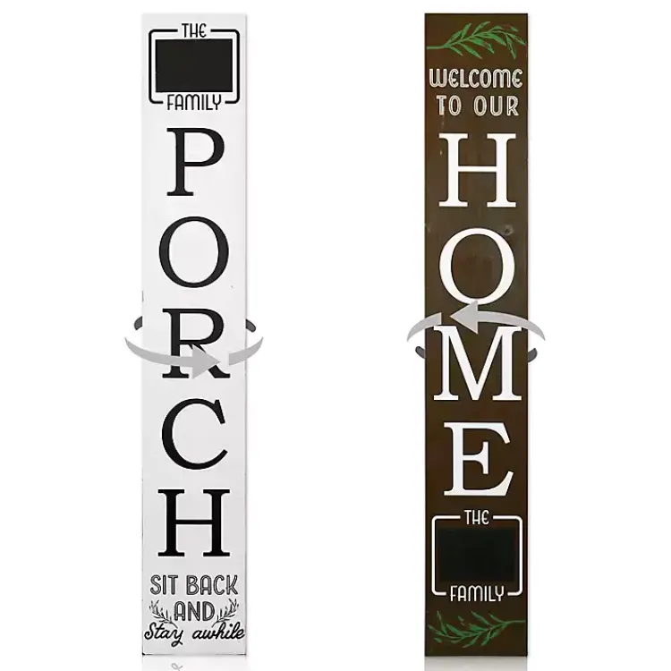 Garden Decor-Kirklands Home Home Chalk Board Two-Sided Porch Board