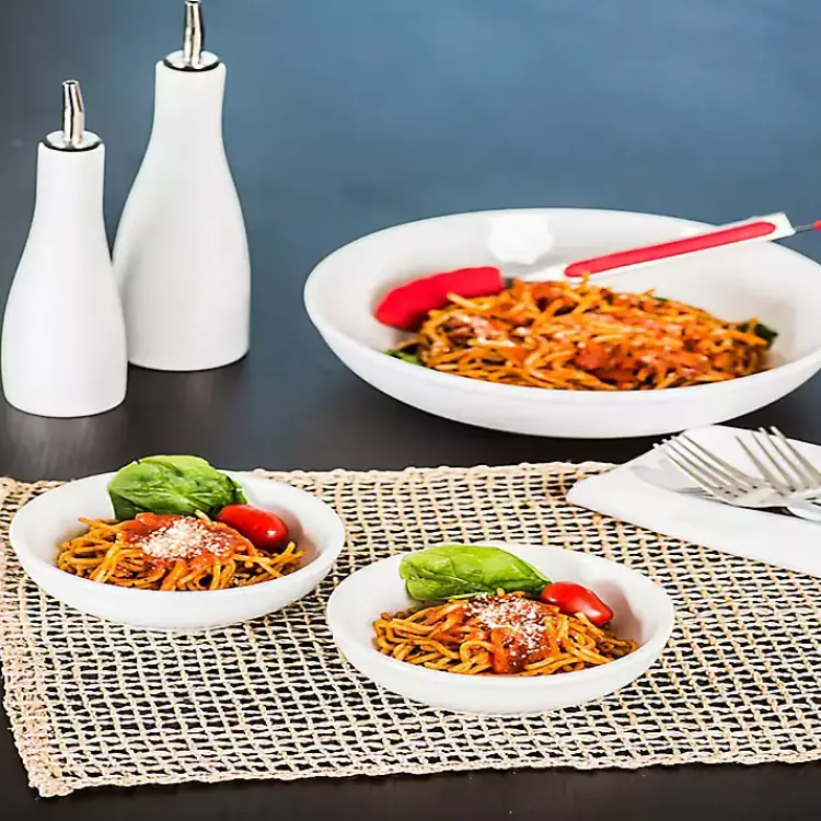 Kitchen Accessories-Kirklands Home Porcelain 2-pc. Oil and Vinegar Carafe Set White