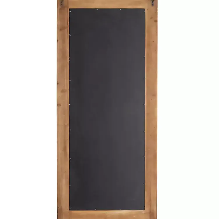 Decorative Mirrors-Kirklands Home Whitewashed Natural Beaded Wood Wall Mirror