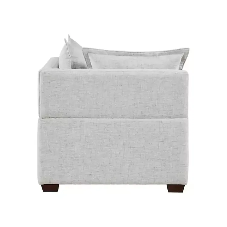 Sofas & Loveseats-Kirklands Home Silver Modular Corner Accent Chair Gray