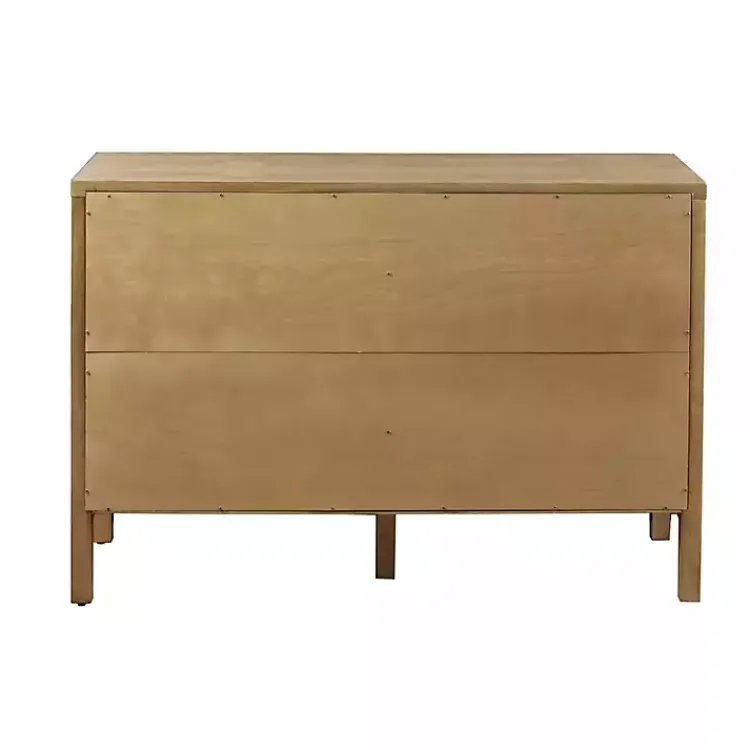 Entryway Furniture-Kirklands Home Wood Layered Doors Cabinet Brown