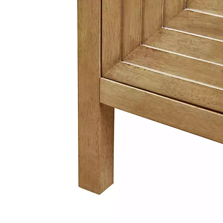 Entryway Furniture-Kirklands Home Wood Layered Doors Cabinet Brown